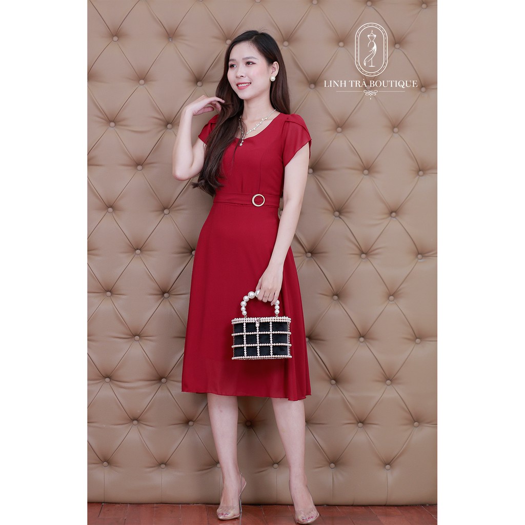 Đầm Suông Trung Niên Linh Trà TM44 Vải Voan Cao Cấp Cho Mẹ