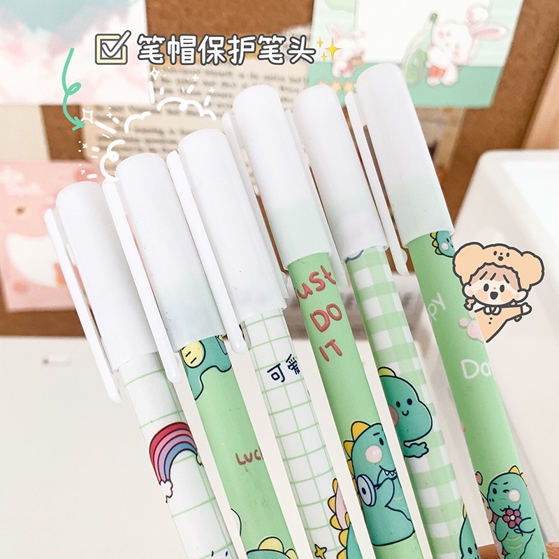 Bút mực xoá được MEMO bút gel tẩy xoá nét 0.5mm nhanh khô hình hoạt hình cute