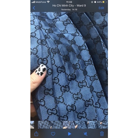 Gᴜ Sᴋɪʀᴛ - Chân váy cạp cao hoạ tiết Gucci 🍑 𝐒𝐞𝐱𝐲𝐏𝐞𝐚𝐜𝐡 𝐒𝐭𝐮𝐝𝐢𝐨 🍑