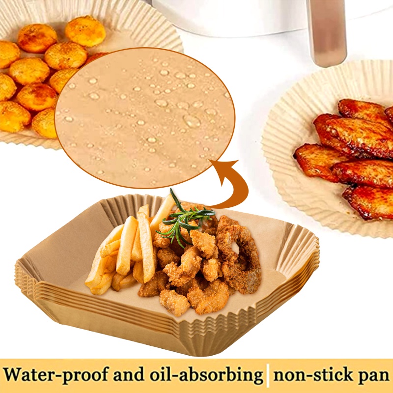 Set 50/100 Tờ Giấy Lót Nướng Bánh Chống Dính Thấm Dầu Sử Dụng Một Lần Tiện Lợi