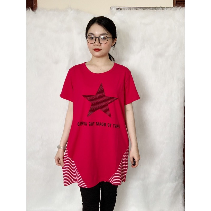 Áo thun cổ tròn freesize đên 65kg (bầu bí bon chen) | BigBuy360 - bigbuy360.vn