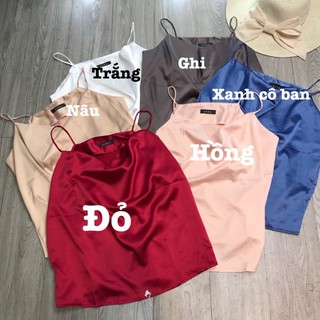 Sỉ Áo lụa 2 dây cổ đổ chất đẹp