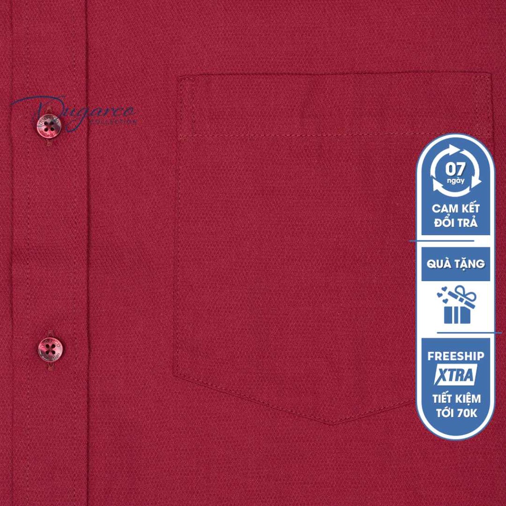 Áo sơ mi cotton DUGARCO công sở dài tay nam 92SM21026