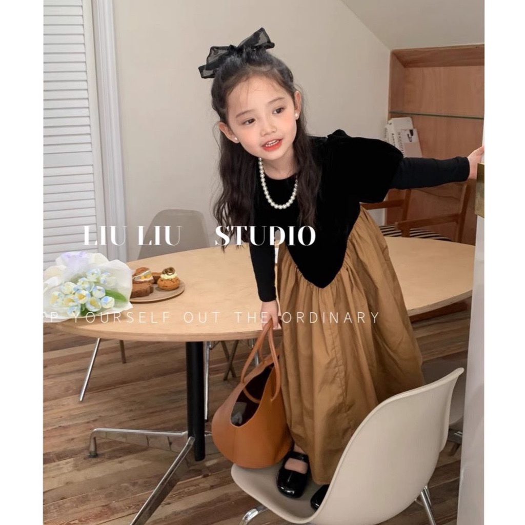 Đầm Công Chúa Tay Dài Phồng Phong Cách Phương Tây Cổ Điển Thời Trang Mùa Thu Cho Nữ