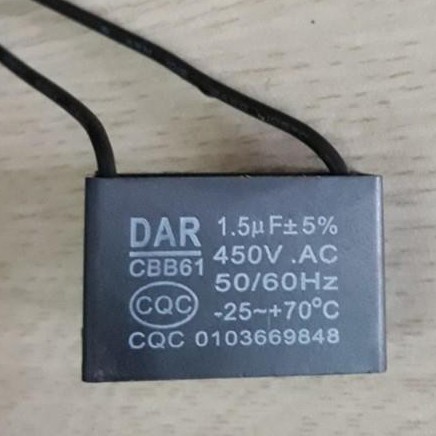 Tụ quạt điều hòa - Tụ quạt 1,5uF , 2uF , 2,5uF , 3uF
