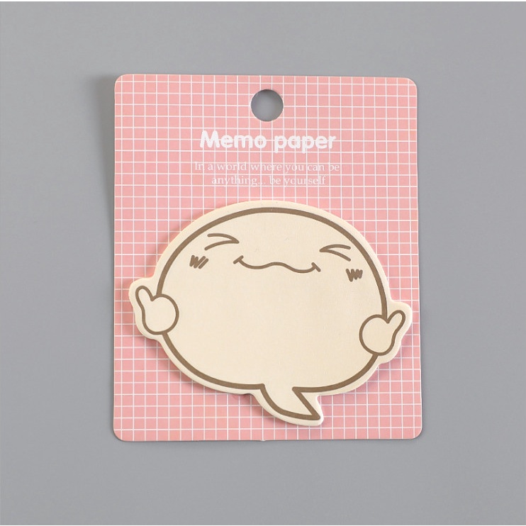 Giấy nhớ, giấy note, flashcard hình con ma ngộ nghĩnh BAG U NOTEMA031