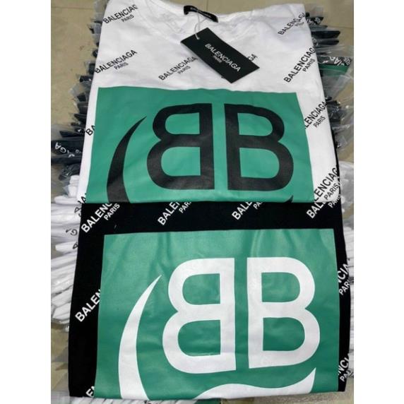 Áo Phông Tay Lỡ Unisex Freesize Áo Thun Phông Tay Lỡ Unisex Freesize Ulzzang Hot-Thun Form Rộng In Chữ BB Xanh