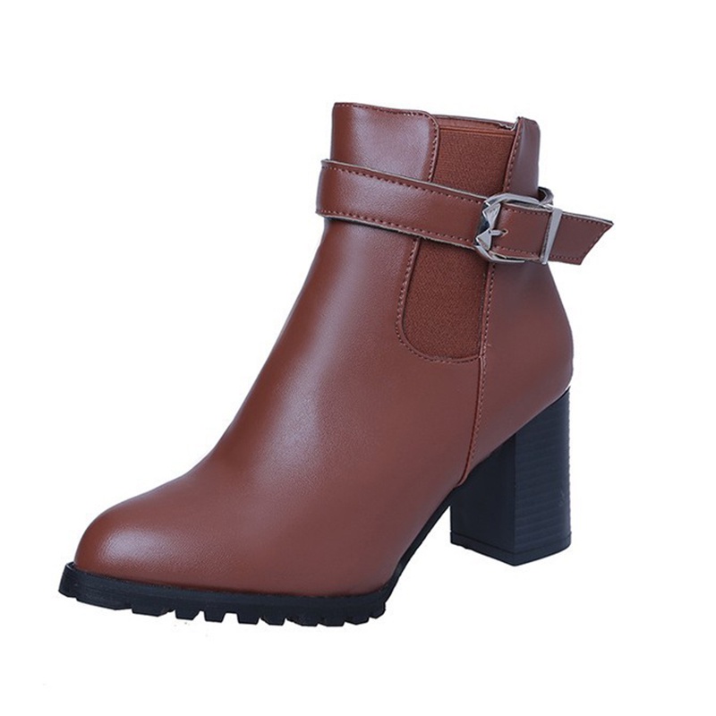 Giày boot Martin IELGY cổ thấp đế dày phong cách Hàn Quốc thời trang cho nữ