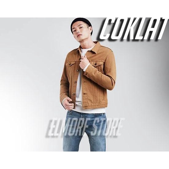 Áo Khoác Jean Levis Màu Nâu Nhạt SIZE M L XL Màu Nâu Nhạt Cho Nam