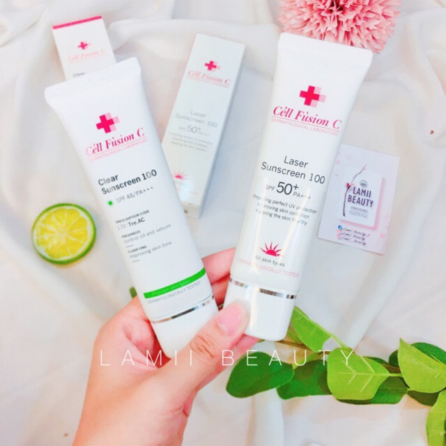 CHÍNH HÃNG - 4 Dòng Kem chống nắng Cell Fusion C Sunscreen 100 bản mới 2021