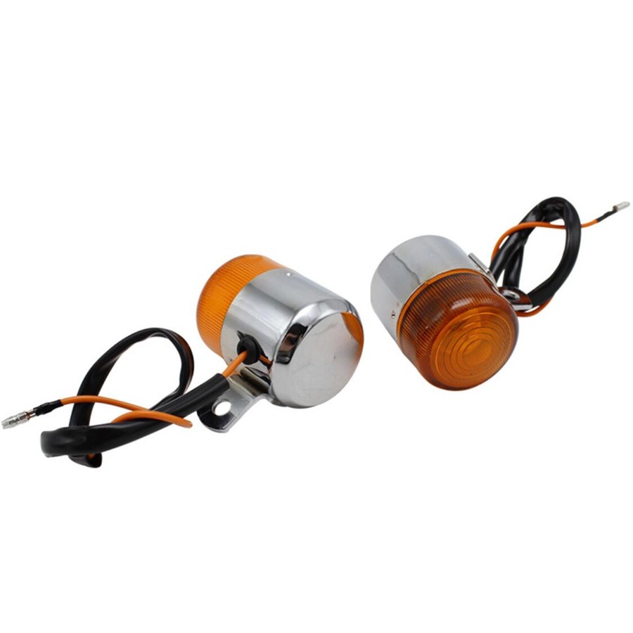 Bộ 4 Đèn Tín Hiệu Kim Loại Cho honda z50 monkey chaly Daf50 cf70 ct70 st50 st70
