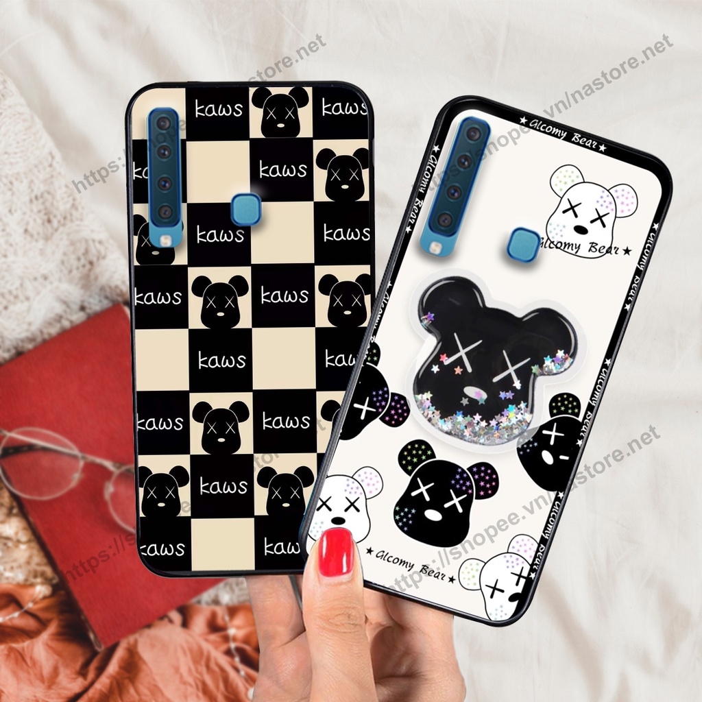 Ốp lưng Samsung A7 2018 / A9 2018 trái tim họa tiết caro, mikey họa tiết beabrick kaws cute