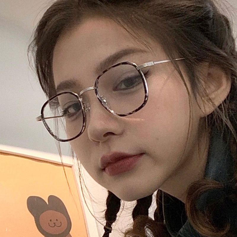 Kính Mát Gọng Vuông Kim Loại TR90 Thời Trang Hàn Quốc Cho Nam Nữ