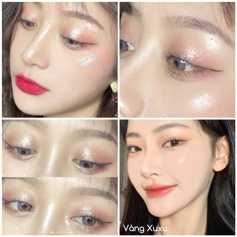 Phấn Nhũ Bắt Sáng Dupe Mac, Too Faced Siêu Mịn - Glow Mineral Highlight Powder