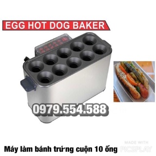 Máy làm bánh trứng cuộn 10 ống