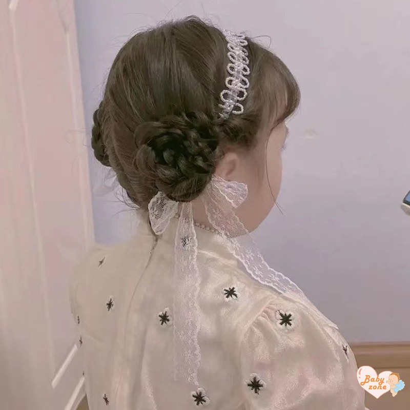 Băng Đô Nơ Đính Ngọc Trai Thời Trang
