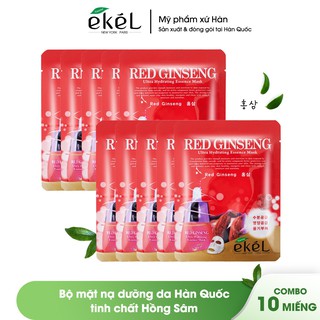 10 miếng mặt nạ dưỡng da nhân sâm Ekel