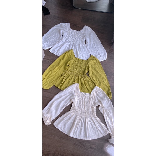 Áo Dài Tay babydoll bo chun nữ m141