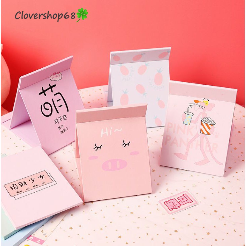 Gương trang điểm để bàn có thể gấp gọn siêu Kute  Clovershop68