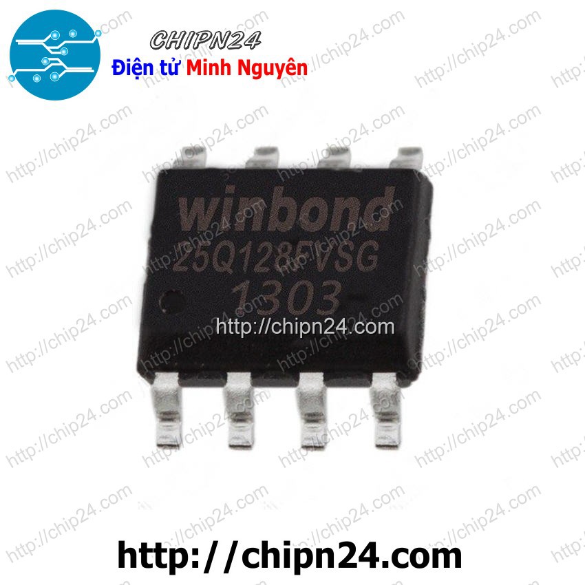 [1 CON] IC W25Q128 SOP-8 (SMD Dán) (W25Q128JVSSIQ W25Q128JVSIQ 25Q128 IC Nhớ EEPROM)