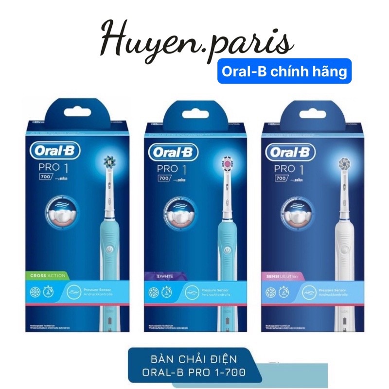Bàn chải oral-B pro 600 &amp; 700 &amp; 2000. Hàng Đức, mua tại siêu thị Pháp