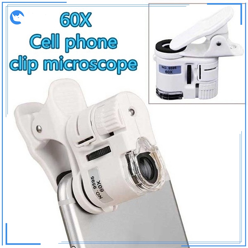 Kính Hiển Vi Phóng Đại 60 Lần Mini Tiện Dụng Cho Điện Thoại Di Động