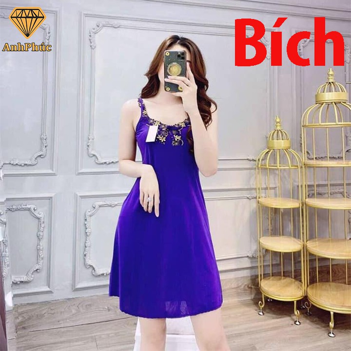 Đầm ngủ thun lạnh phối ren mặc mát Anh Phúc + Đầm Bản Ren | BigBuy360 - bigbuy360.vn