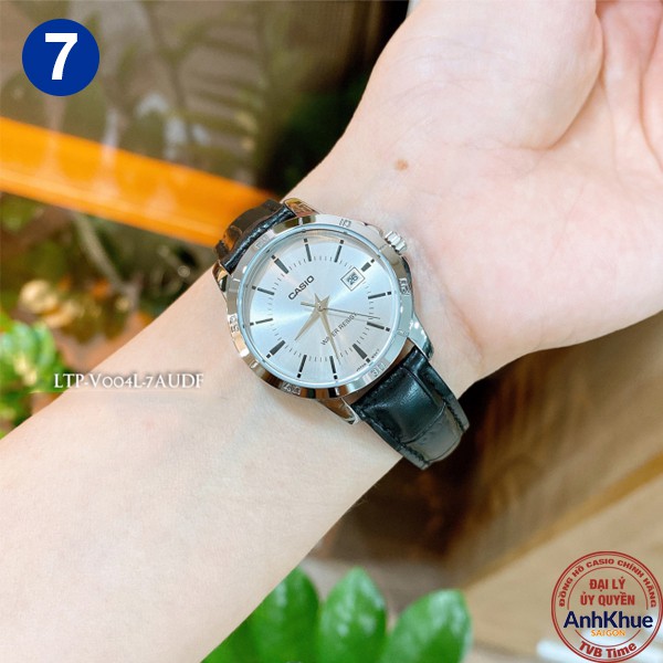 Đồng hồ nữ dây da Casio chính hãng Anh Khuê LTP-V004 Series (30mm)