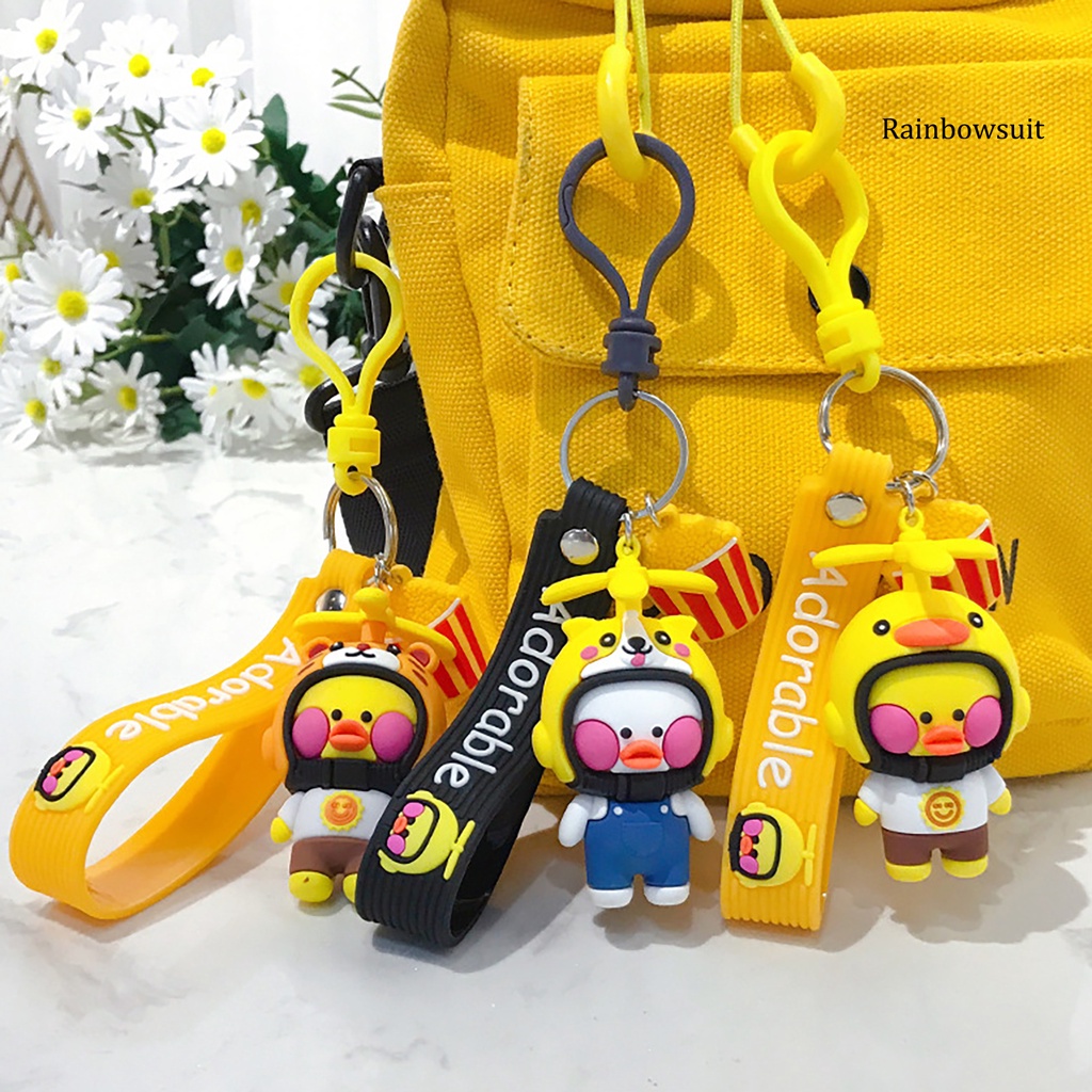 Móc Khóa Hình Vịt Vàng Đeo Balo Đa Năng Dễ Thương