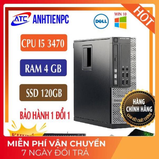 hàng chính hàng -  Máy tính đồng bộ Dell Optiplex 7010 (Core I5 3470/4Gb/SSD 120GB)