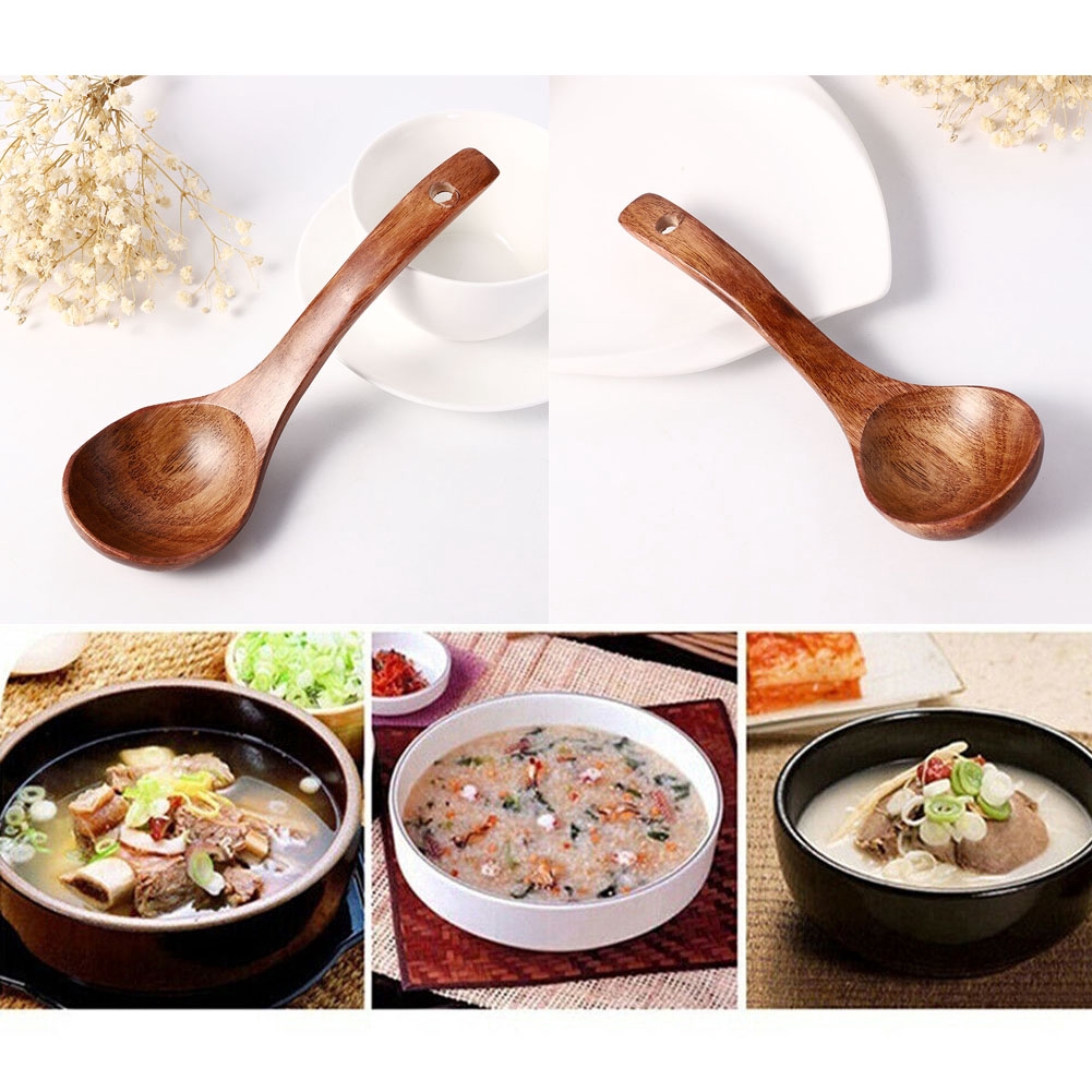 【COD】1 muỗng gỗ múc canh cán dài