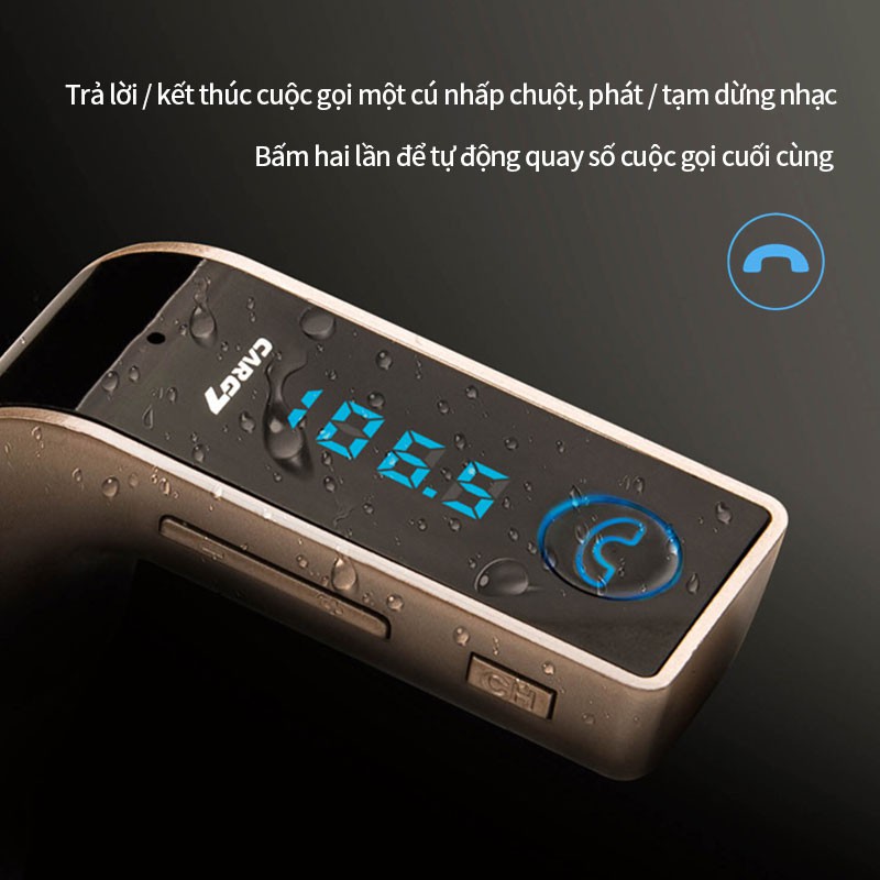 G7 Bt-1-b Bluetooth Music 5.0 sạc nhanh hỗ trợ phát nhạc qua thẻ nhớ và USB