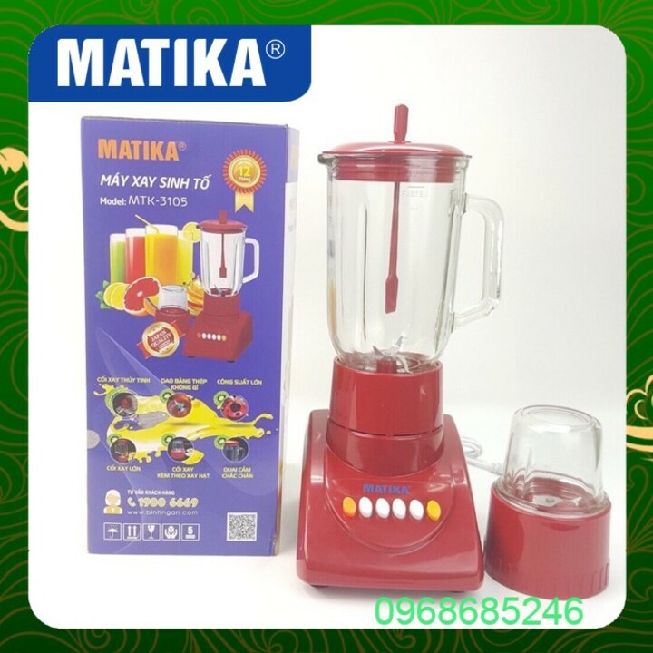 Máy xay sinh tố Matika mtk 3105 thế hệ mới