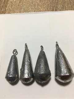 Chì chuông câu cá (combo 10 cục/ size)