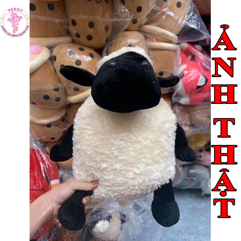 Gấu Bông Cừu Béo Shaun Size 35Cm Siêu Đáng Yêu Hàng Cao Cấp Xuất Siêu Thị