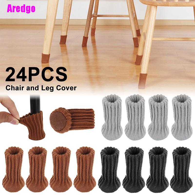 Bộ 24 vớ bọc chân bàn ghế bằng len tiện dụng