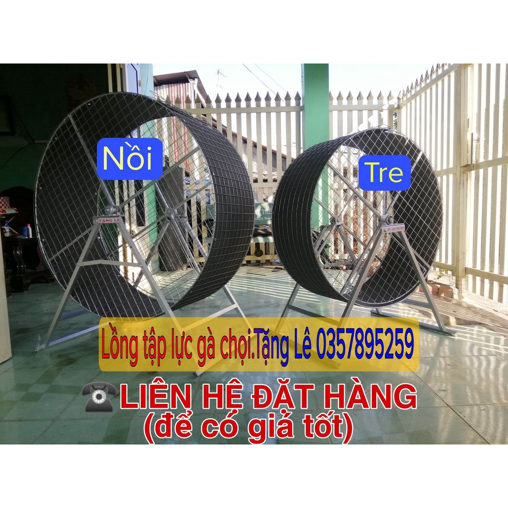 Lồng chạy tròn lưới tập lực cho gà nồi