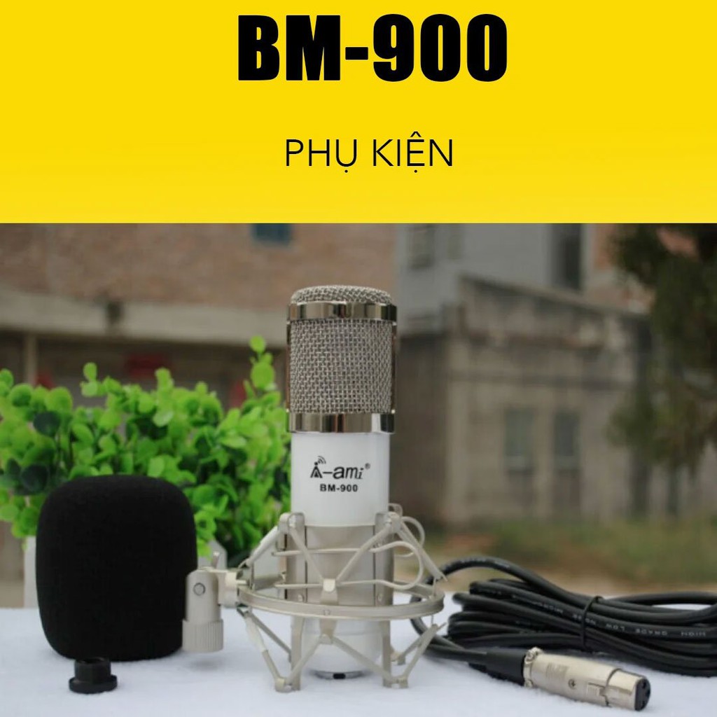【Chính hãng】 Micro thu âm livestream hát karaoke  BM900 AMI  bảo hành 12 tháng 1 đổi 1