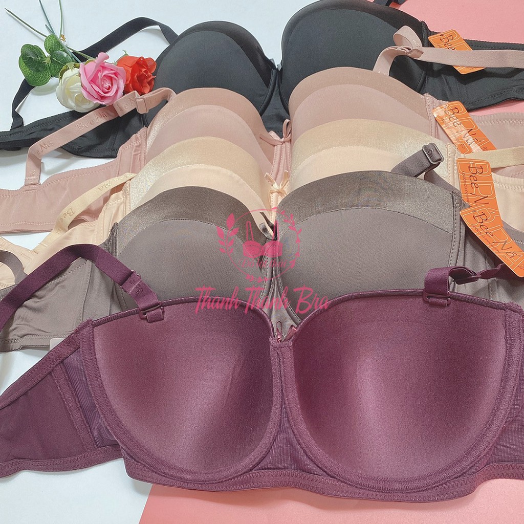 Áo lót nữ, áo ngực cup ngang Thái Lan BeeNa 2253 vải thông hơi có gọng quả cup B, C size 34 đến 44 | BigBuy360 - bigbuy360.vn
