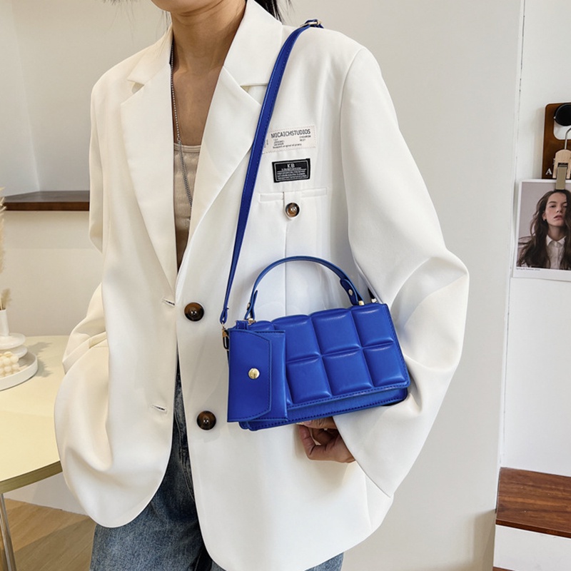 Túi đeo vai IELGY họa tiết kẻ ô phong cách Hàn Quốc cao cấp cho nữ