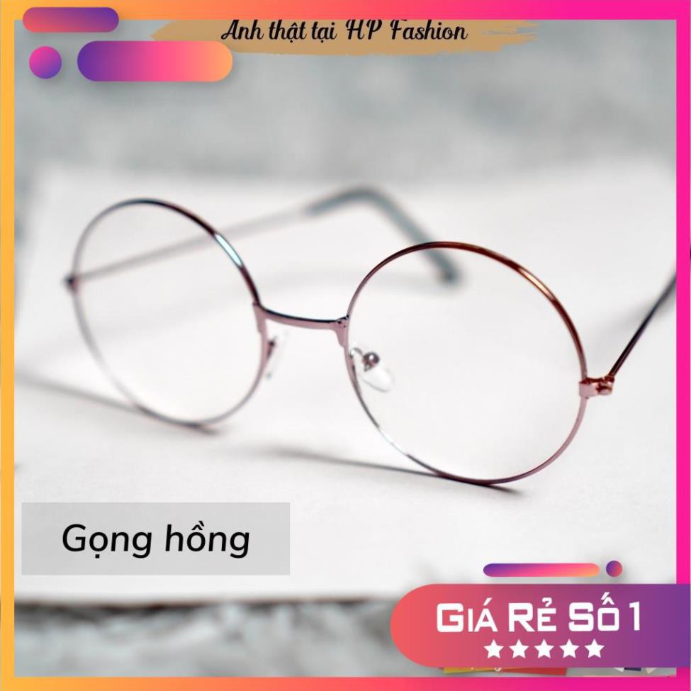 [Hot Trend] Gọng kính cận ngố tròn 💗Kính mát giả cận Nobita Oval form Hàn Quốc nam nữ thời trang K4