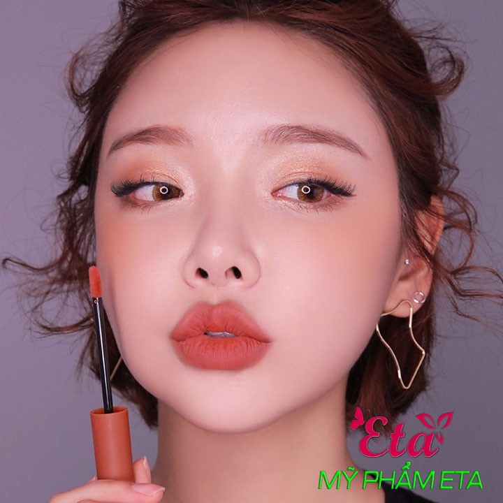 Son kem 3CE Velvet Lip Tint MỊN MÔI, NHẸ MÔI Going Right Nâu Đất siêu tây