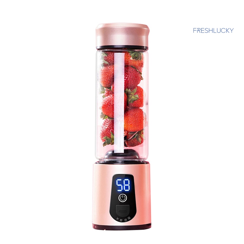 freshlucky 6-Blade Portable USB Electric Juicer Vegetable Fruit Blender Mixer Juice Maker