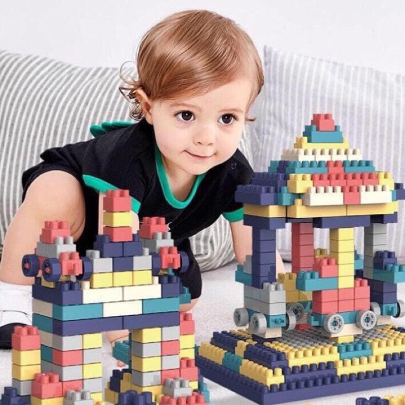 ghép hình lego 520 chi tiết cho bé,đồ chơi thông minh