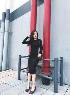 Váy len body dày đẹp
