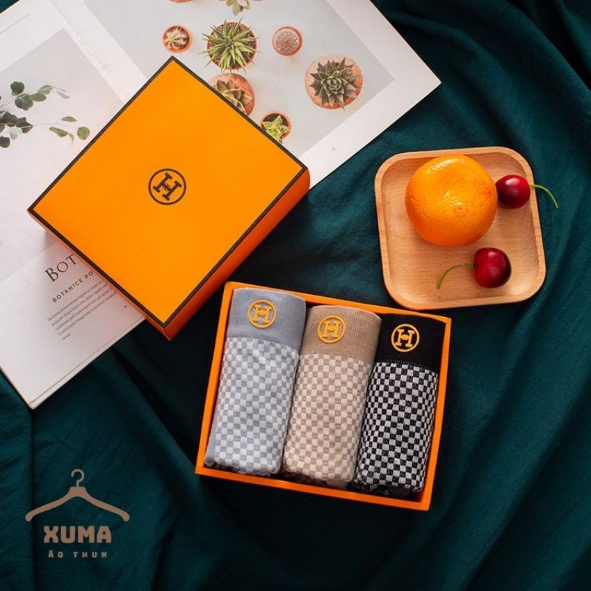 [ Free Ship ] Quần sịp quần lót nam chữ H cotton thoáng mát 4 chiều thoáng khí xuma 50-80kg