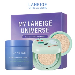 Bộ Phấn Nước NEO Cushion Matte Artist Novo 15gx2_23N& Mặt nạ ngủ Water Sleeping Mask Laneige