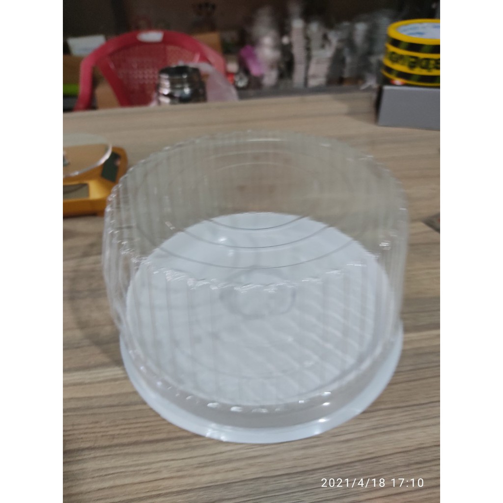 100 Hộp Nhựa Đựng Bánh H25 Nắp Cao 18.5 cm x 18.5 cm x cao 9 cm H25-C