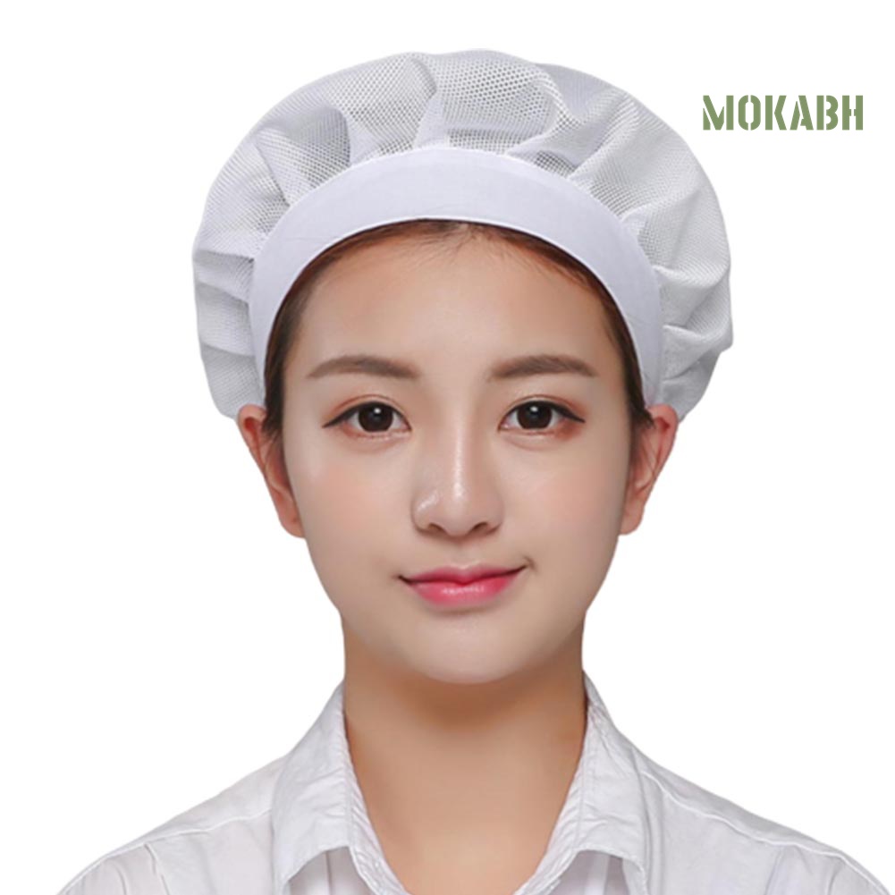 [Mũ &amp; Nón] Mũ Đầu Bếp Phối Lưới Thoáng Khí Có Thể Điều Chỉnh Unisex Nhà Máy / Nhà Bếp