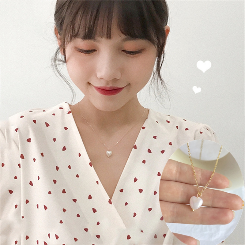 Dây Chuyền Mặt Hình Trái Tim Đơn Giản Thời Trang Dành Cho Nữ